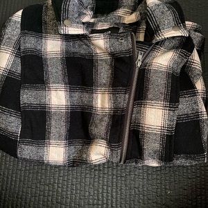 Plaid Black Pink Moto Jacket Torrid